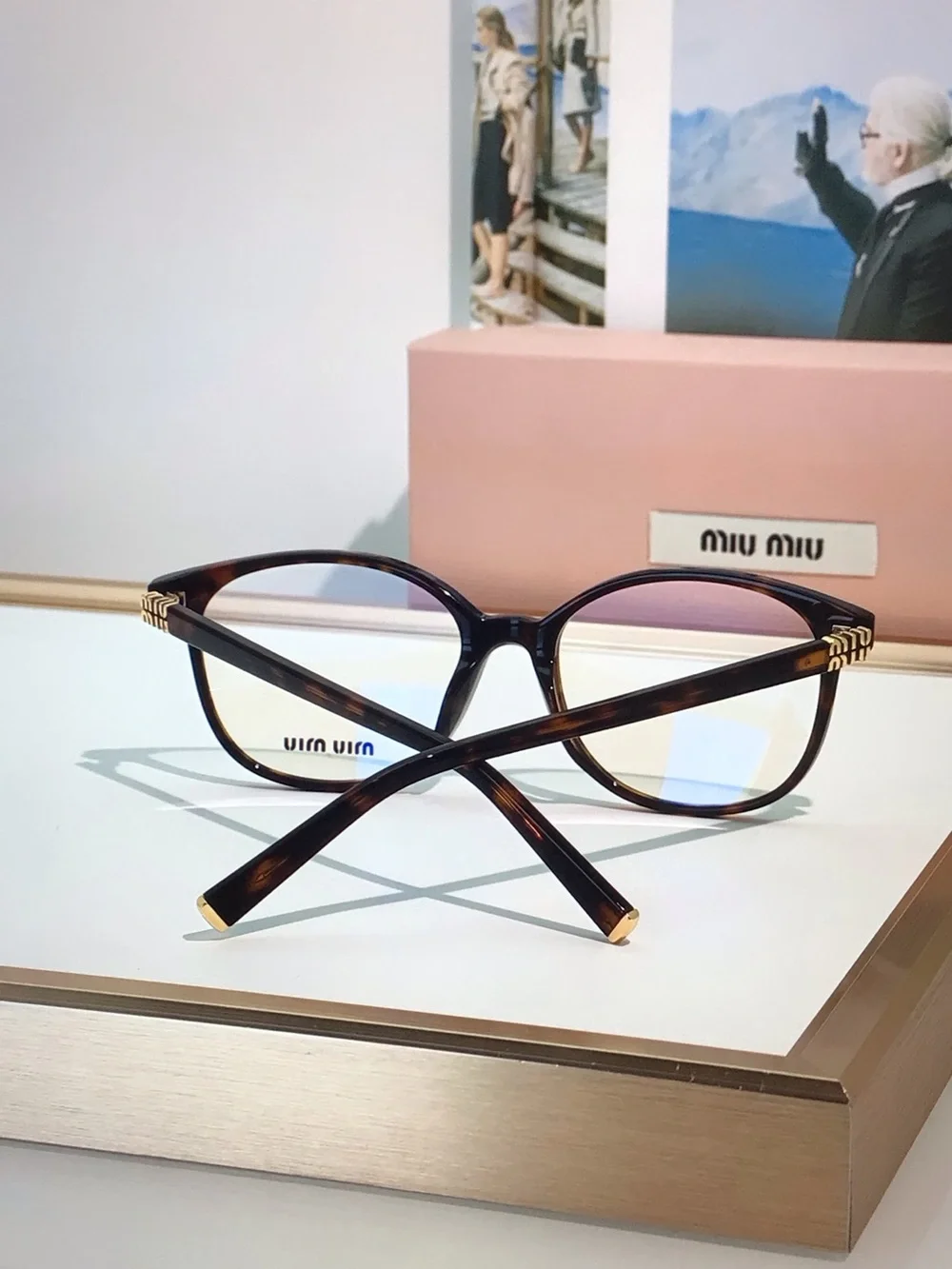Miu Miu Tortoiseshell Brown Eyeglasses